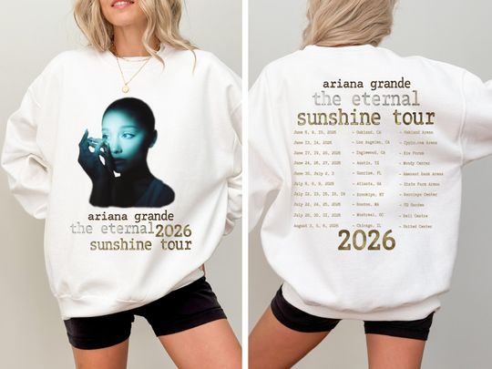 Ariana Eternal Sunshine Tour Shirt: Vintage Pop Concert Tee