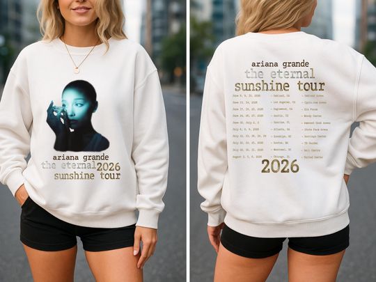 Ariana Eternal Sunshine Tour Shirt: Vintage Pop Concert Tee