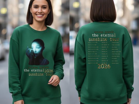 Ariana Eternal Sunshine Tour Shirt: Vintage Pop Concert Tee