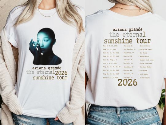 Ariana Eternal Sunshine Tour Shirt: Vintage Pop Concert Tee