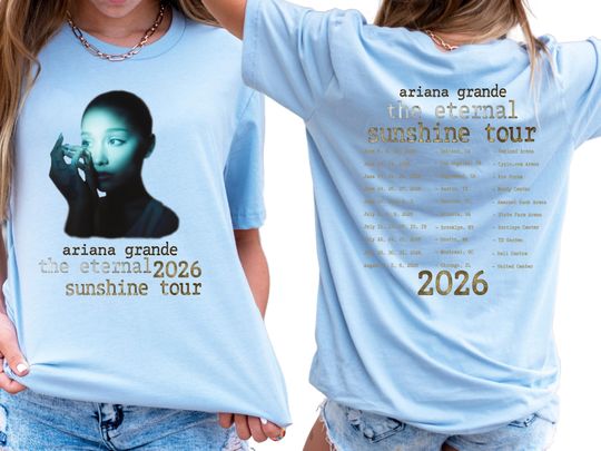 Ariana Eternal Sunshine Tour Shirt: Vintage Pop Concert Tee