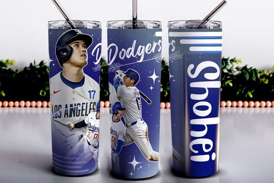 Shohei Ohtani Dodgers Tumbler Design