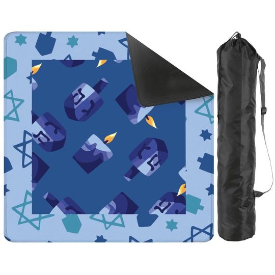 Hanukkah Dreidel Mahjong Mat: Mahj Game Tabletop