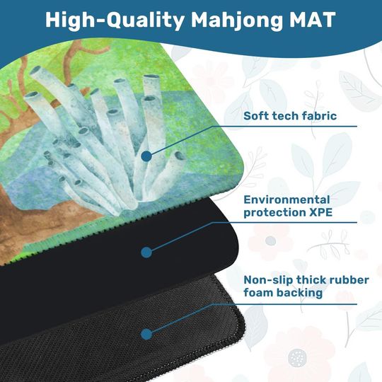 Coral Lake Mahjong Mat