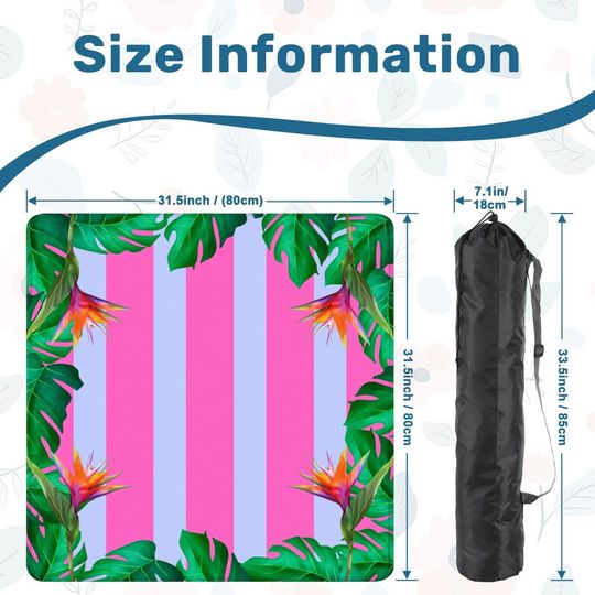 Birds of Paradise Mahjong Mat with Printed Mahj