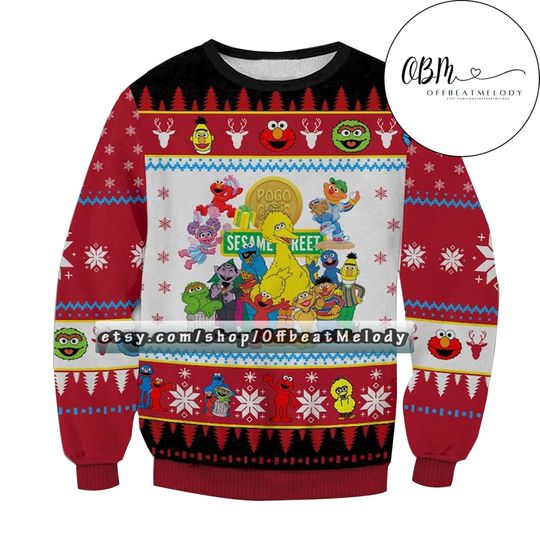 Sesame Street Christmas Ugly Sweater