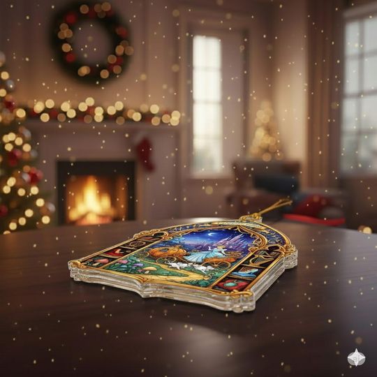 Cinde Christmas Keepsake, Disney Christmas Acrylic Ornament