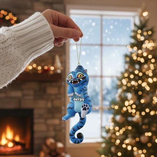 Personalized Derpy Baby's 1st Chrsitmas Ornament, Derpy Huntrix Christmas Ornament