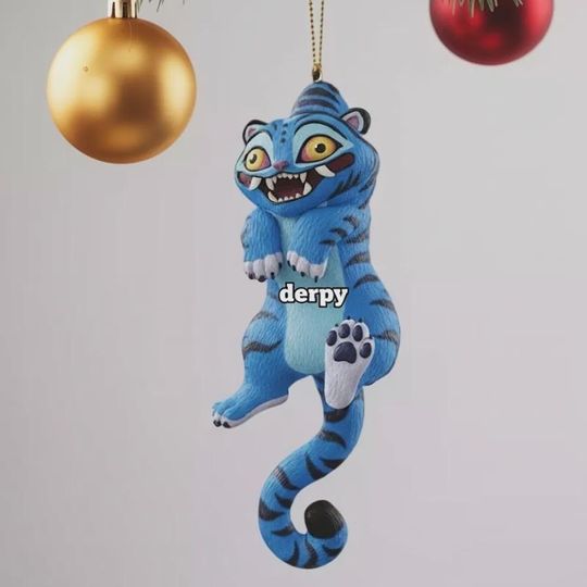 Personalized Derpy Baby's 1st Chrsitmas Ornament, Derpy Huntrix Christmas Ornament