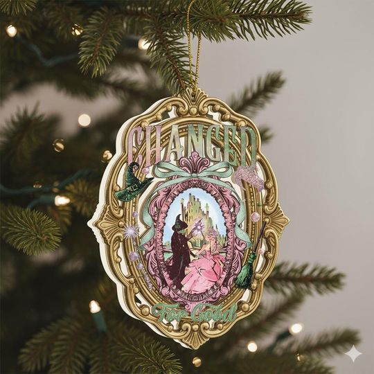 Vintage Christmas Ornament: Wicked Witch Acrylic Tree Decor