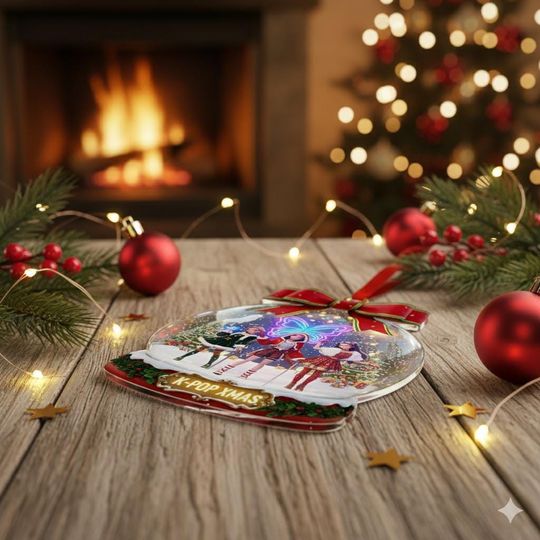 Personalized Kpop Demon Hunters Ornament, Custom Huntrix Christmas Keepsake