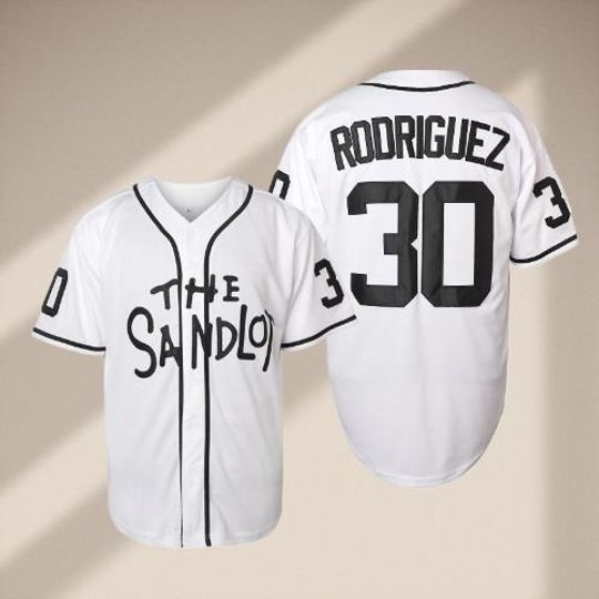 The Sandlot Baseball Jersey Benny The Jet Rodriguez Squints Palledorus Men's Jersey