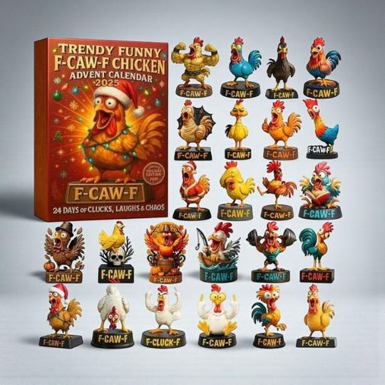 Funny Chicken Advent Calendar 2025, Gag Gift