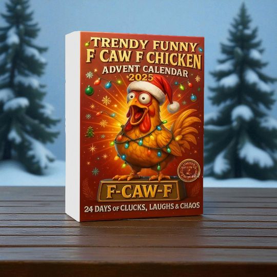 Funny Chicken Advent Calendar 2025, Gag Gift