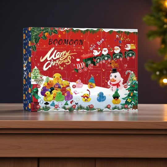Rubber Duck Advent Calendar, 24 Holiday Bath Toys