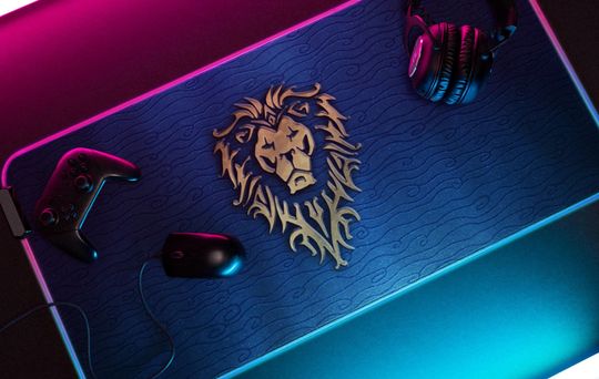 World of Warcraft LED Mouse Mat, Wow Alliance Gaming Mouse Pad