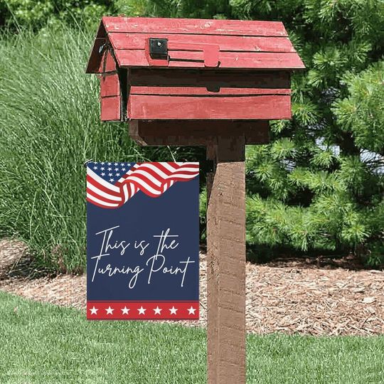 Turning Point Garden Flag: Patriotic Inspirational Banner