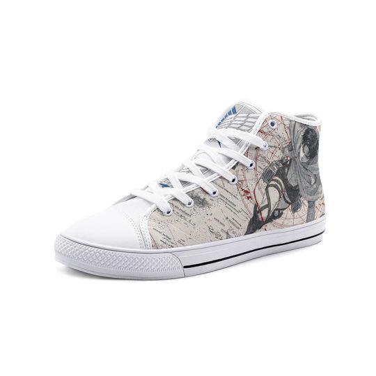 AOT-Levi Unisex High Top Canvas Shoes