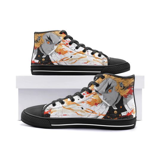 demon Unisex High Top Canvas Shoes