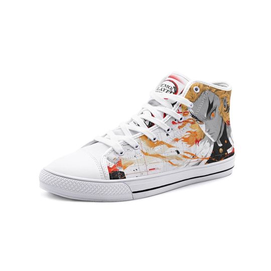 demon Unisex High Top Canvas Shoes