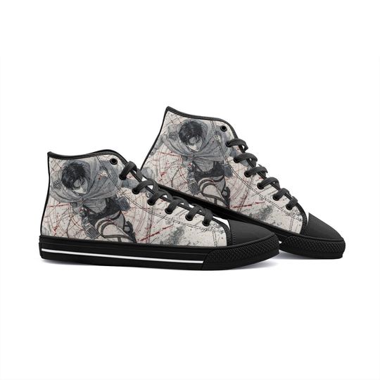 AOT-Levi Unisex High Top Canvas Shoes