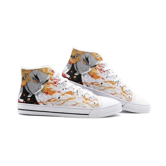 demon Unisex High Top Canvas Shoes