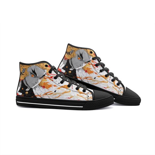 demon Unisex High Top Canvas Shoes