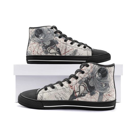 AOT-Levi Unisex High Top Canvas Shoes