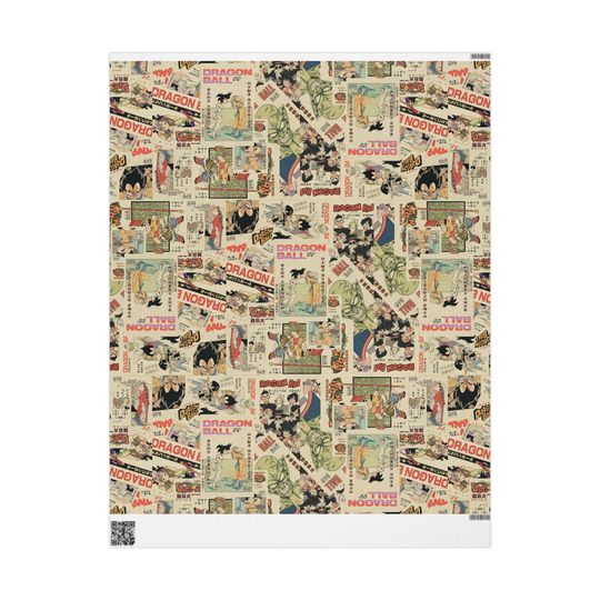 Dragonball Cover Wrapping Papers | Gift Wrap Dragon Ball Themed | Anime Lover