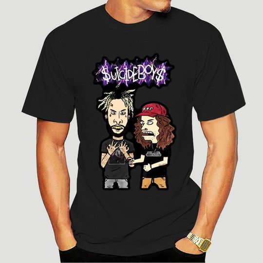 Suicide Boys Ruby and Scrim Cartoon T-Shirt, Beavis and Butthead, Suicideboys Shirt, Suicideboys Rapper Hip Hop Shirt, Music Lovers Fan Gift