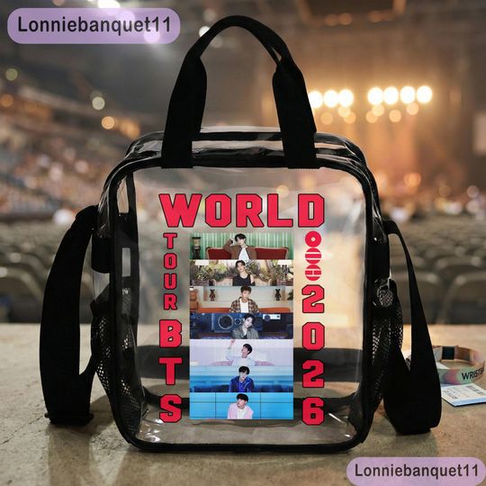 BTS Kpop Boy Band Clear Bag, Gift For Fan, K-Pop BTS Gift