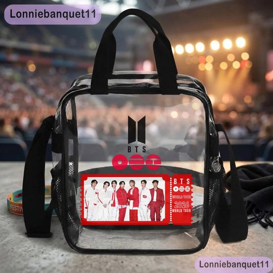 BTS Kpop Boy Band Clear Bag, Gift For Fan, K-Pop BTS Gift