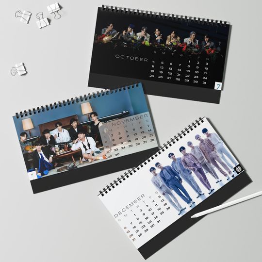 BTS 2026 Desktop Calendar: K-Pop Army Gift, Desk Decor