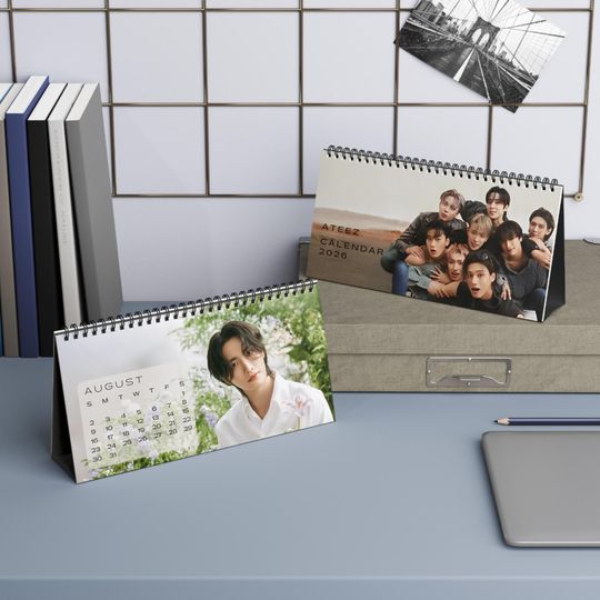 ATEEZ 2026 K-Pop Desktop Calendar | ATINY Gift