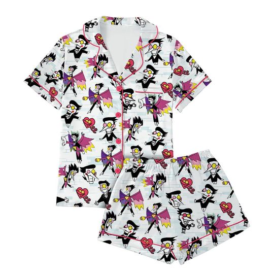 Deltarune Graphic Pajamas Set Short, Cool Undertale Inspired Pajamas