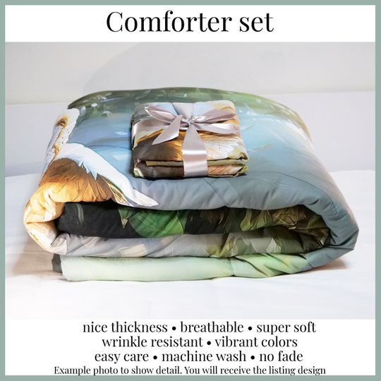 Mushroom Patterns Bedding Set -  Room Decoration