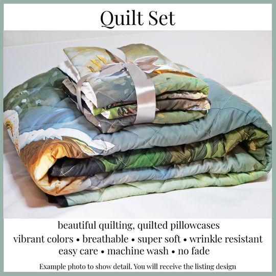 Mushroom Patterns Bedding Set -  Room Decoration