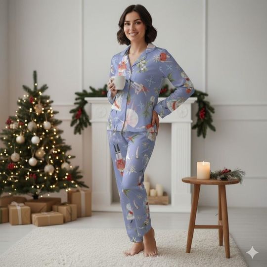 Nutcracker Ballet Family Pajamas Set, Christmas Matching PJs