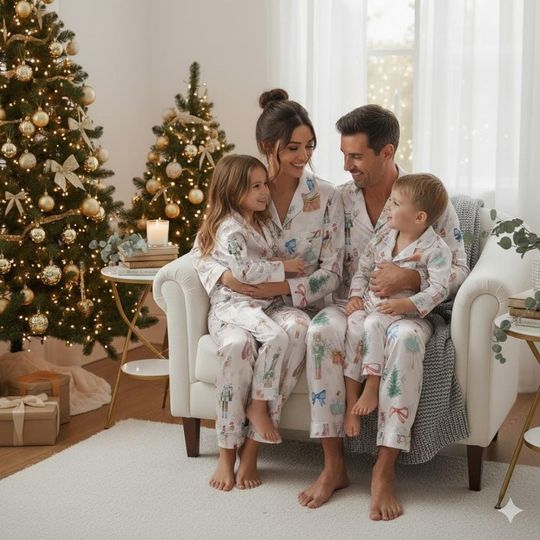 Nutcracker Ballet Christmas Pajamas Set