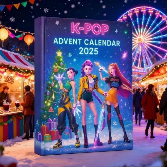 Kpop Devil Hunters Advent Calendar 2D 24 Days 2025 Christmas Best Countdown Gift, Anime Advent Countdown Box