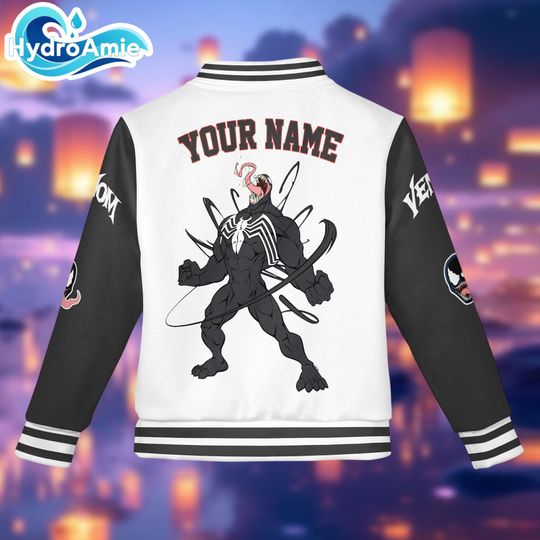 Custom Venom Varsity Jacket, Personalized Baseball Jacket