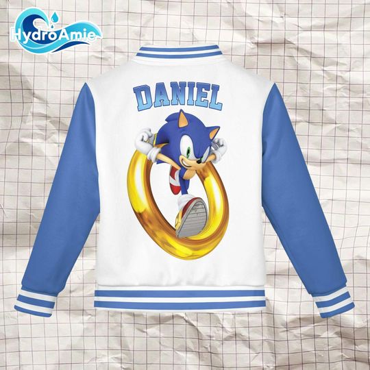 Personalized Sonic the Hedgehog Varsity Jacket