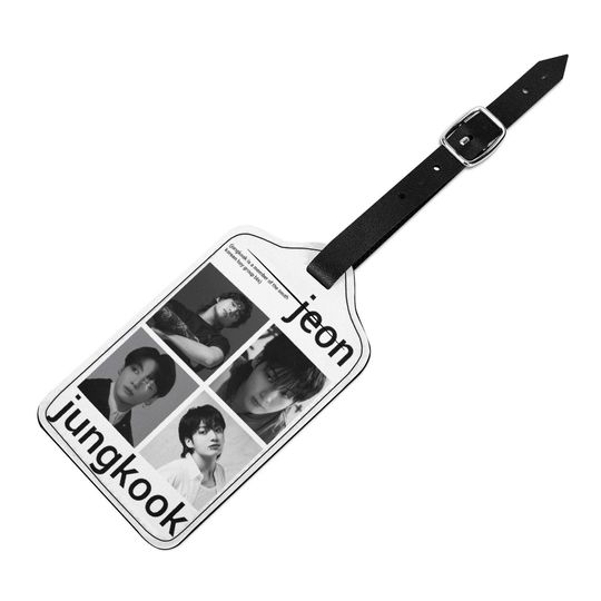 BTS Jung Kook Kpop Boy Band Luggage Tags, Bangtan Boys Arirang Luggage Tags, Army Luggage Tags, Travel Gift