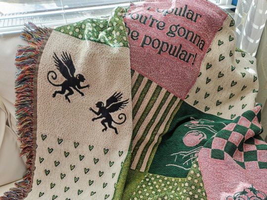 Wicked Patchwork Throw Blanket: Movie Inspired Home Decor