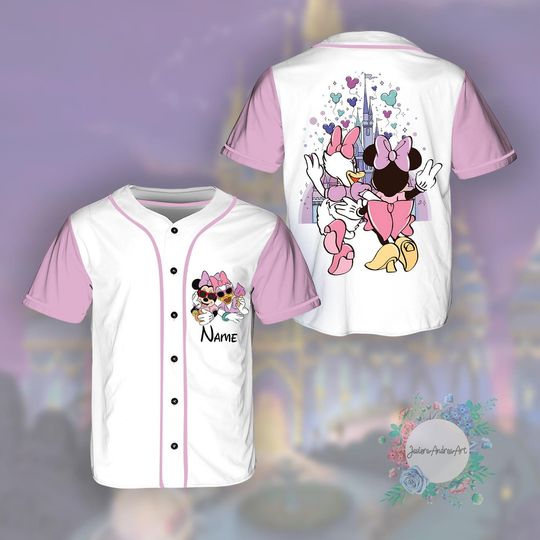 Disney Minnie Daisy Summer Baseball Jersey, Girls Just Wanna Have Sun, Disney Besties Jersey, Disneyworld Shirt, Disney Girls Trip