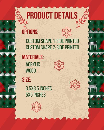 Custom Name Rock Band Stage Acrylic Ornament, Mini Concert Christmas Acrylic Ornament, Music Lover Xmas Gift 2D FLAT