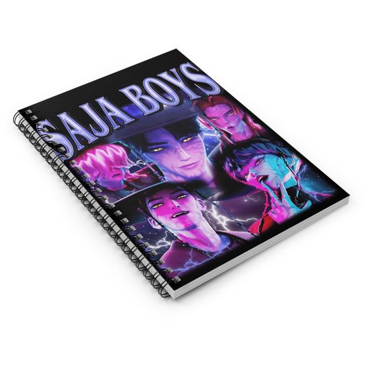 K-Pop Demon Hunters Spiral Notebook - Saja boys