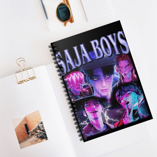 K-Pop Demon Hunters Spiral Notebook - Saja boys