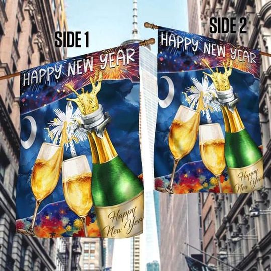 South Carolina Happy New Year Flag