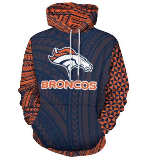 Broncos Tribal Design Hoodie